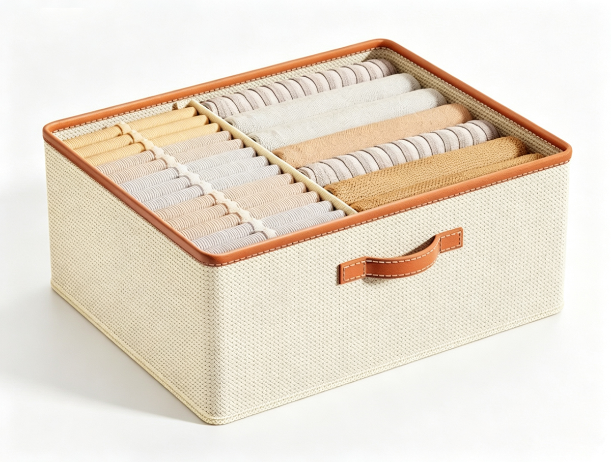 Movable Partition Storage Box