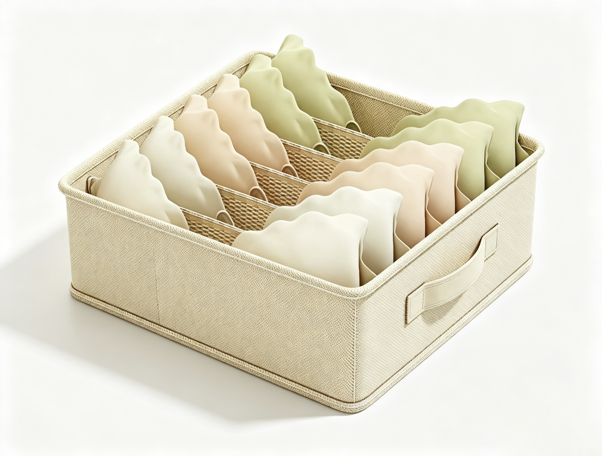 6-Grid Lingerie Drawer Organizer